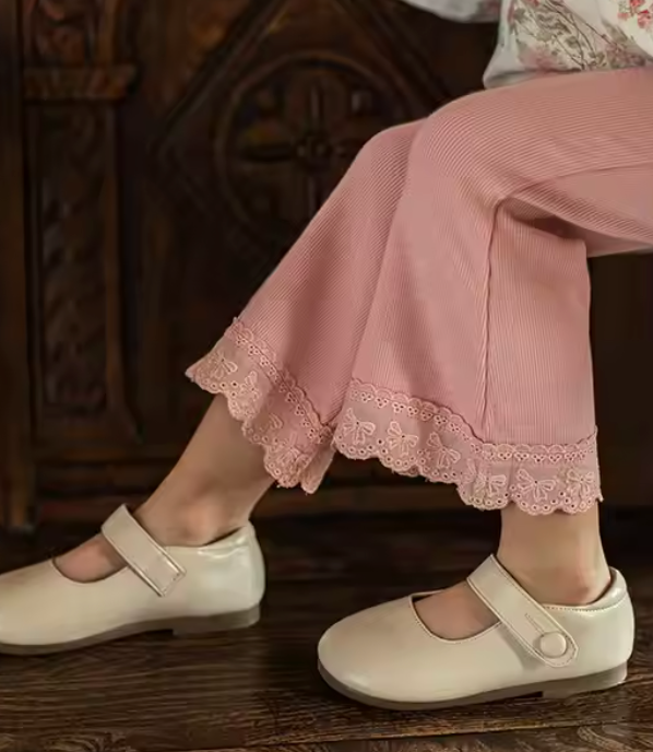 Pink Flared Leggings