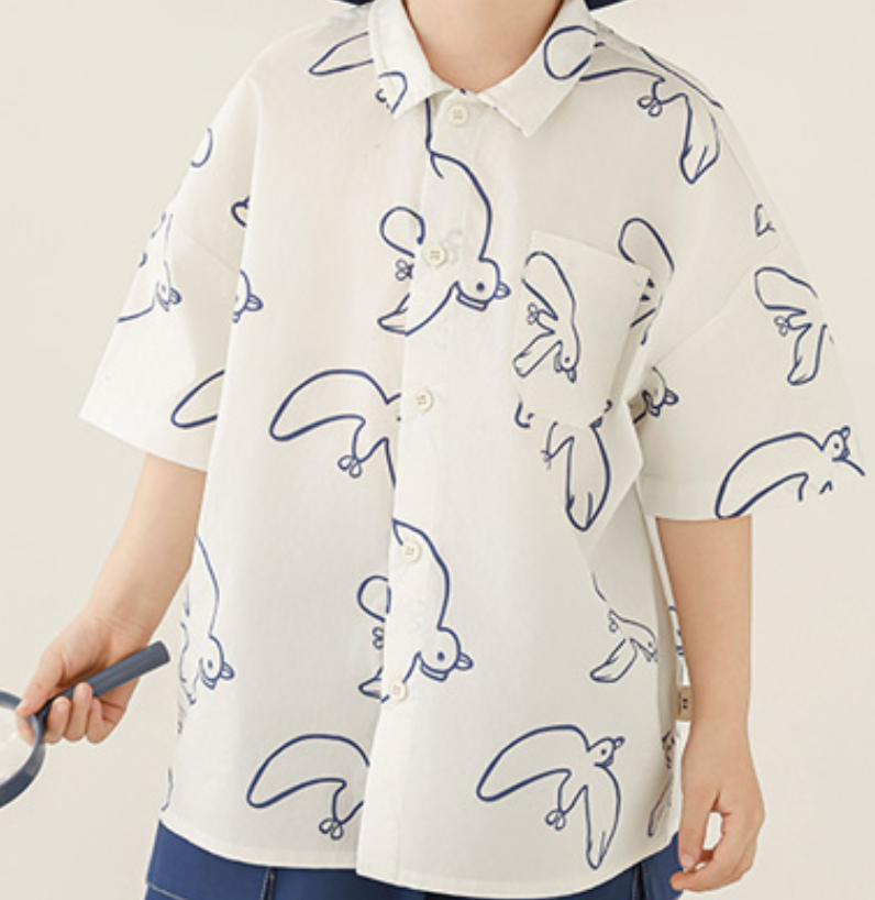 Blue Bird Button Down