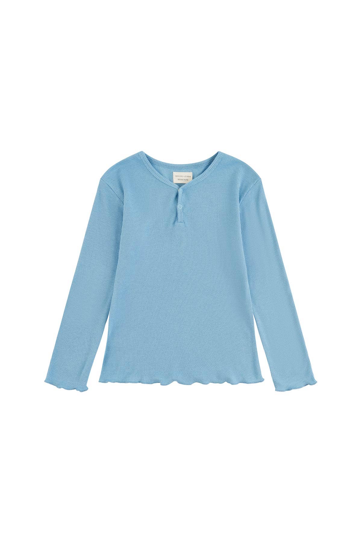 Girls Toddler Organic Bamboo Shirt-Delphinium Blue