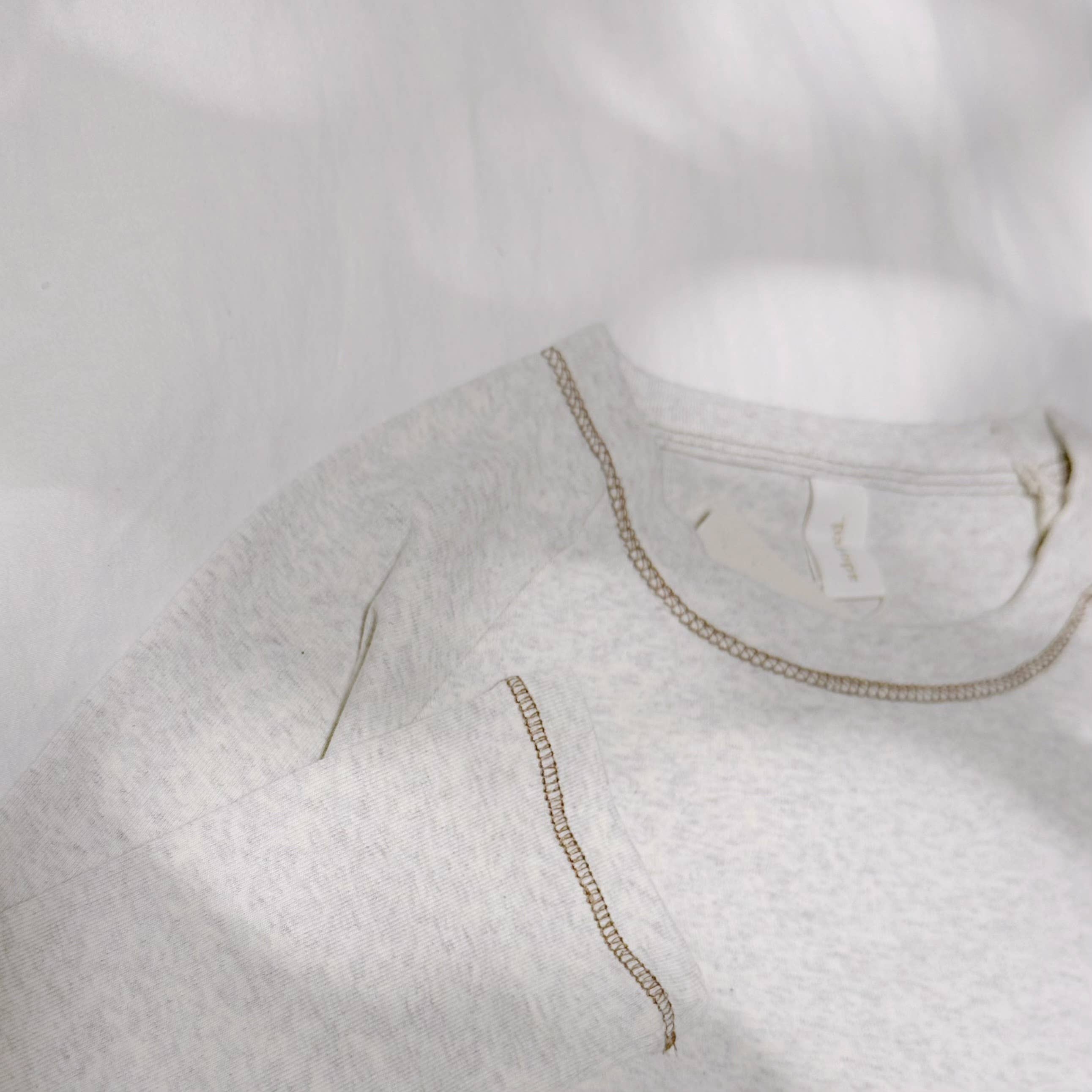 Heathered Grey Top and Leggings Set