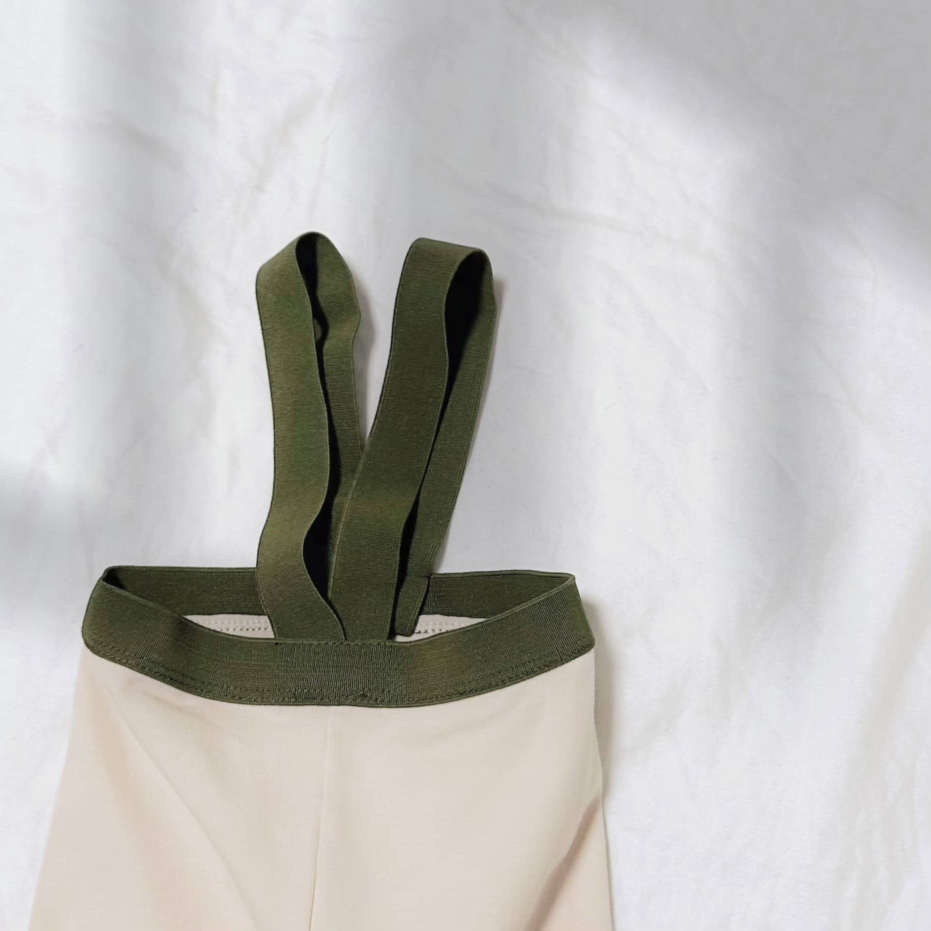 Milo Overalls in Olive and Beige