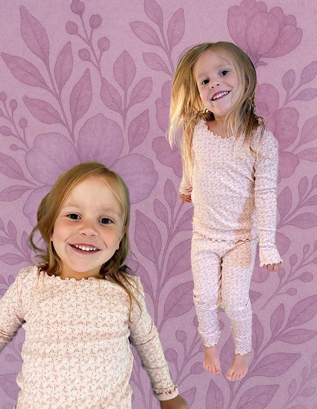 Pink Flower Pajamas